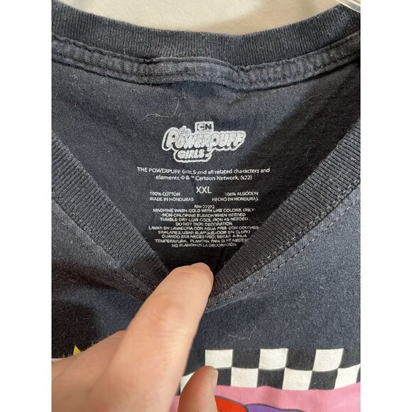 Powerpuff Girls Men's 2X T-Shirt Black with Powerpuff Girls Short Sleeve Unisex - Picture 4 of 5